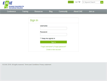 Tablet Screenshot of imis.eaie.org